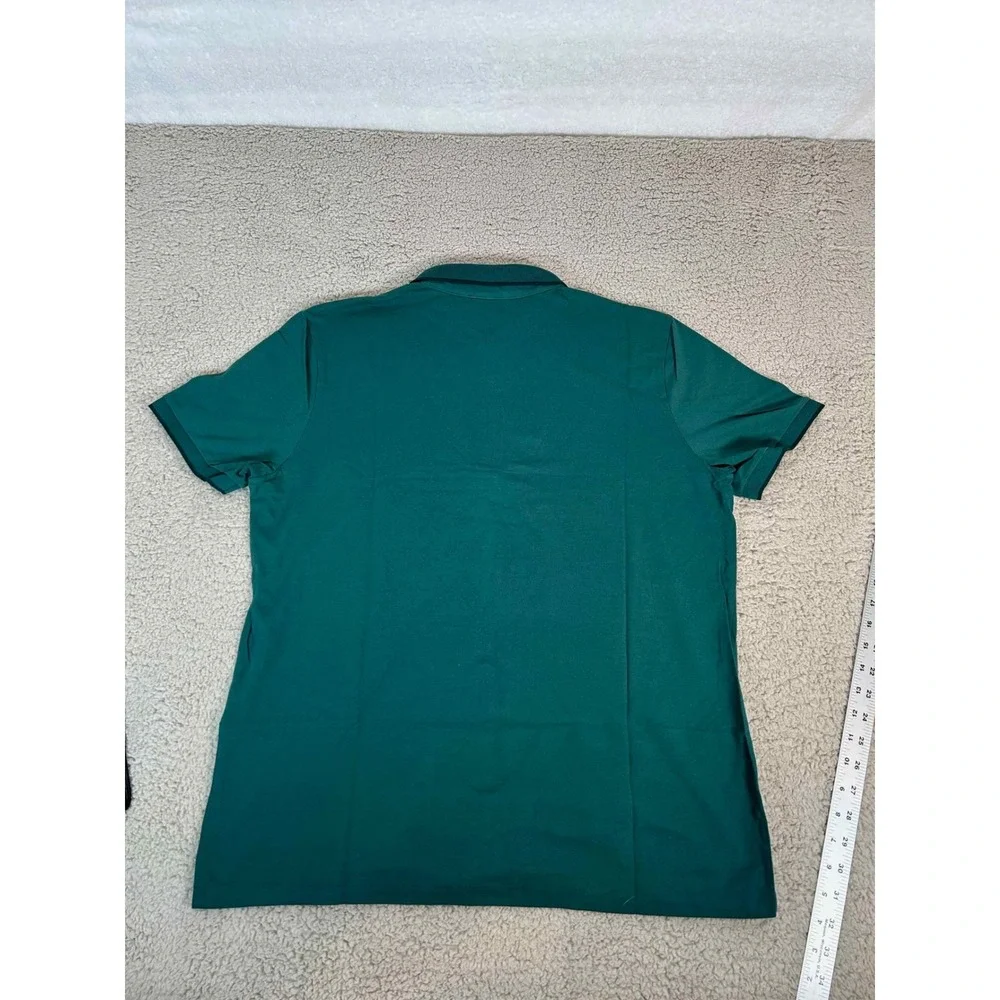 BOSS Hugo Boss Firenze 42 Polo Shirt Mens XXL Green Regular Fit Pima Cotton